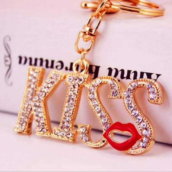 Rhinestone Kiss Lips - Picture 2 of 4